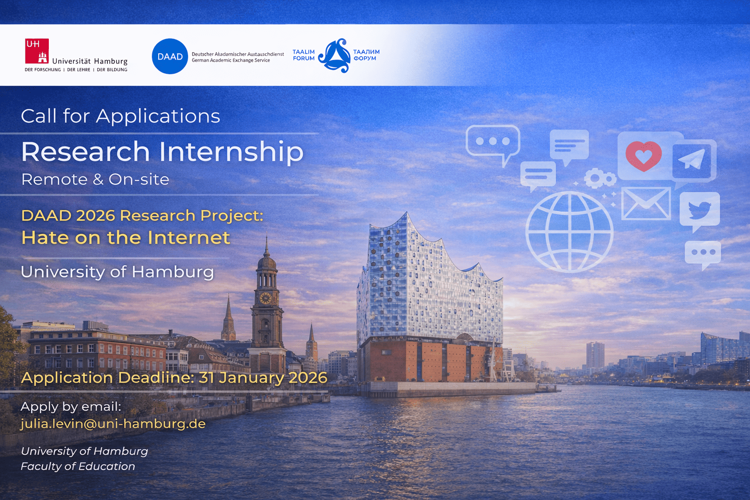 Call for Applications: Internship Opportunity under the DAAD Project